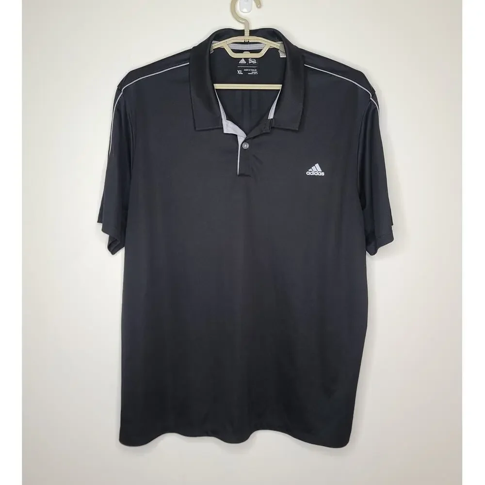 Adidas Golf black short sleeve polo shirt - XL